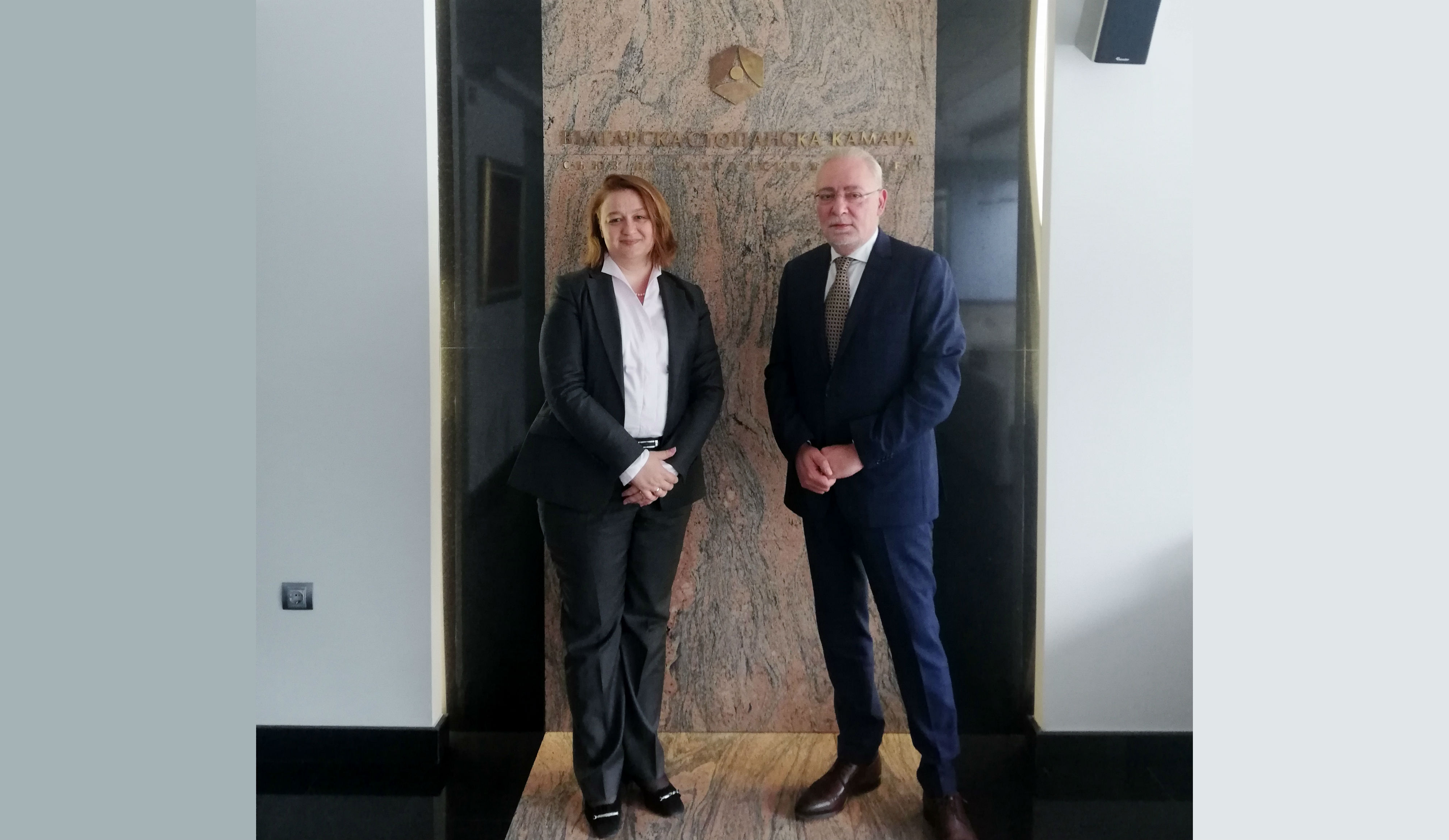 The new ambassador of Bulgaria to Ireland visits BIA