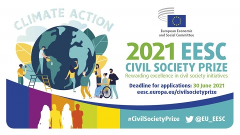 Last call to submit your project for the EESC's 2021 Civil Society Prize on climate action