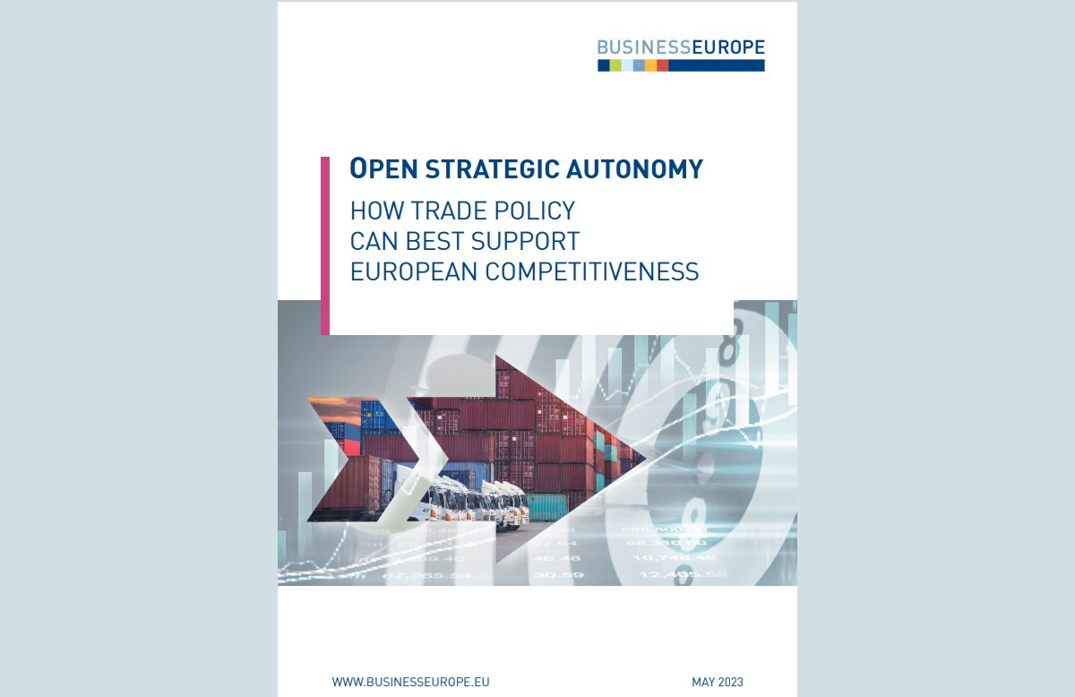 BusinessEurope publishes its new paper “Open Strategic Autonomy