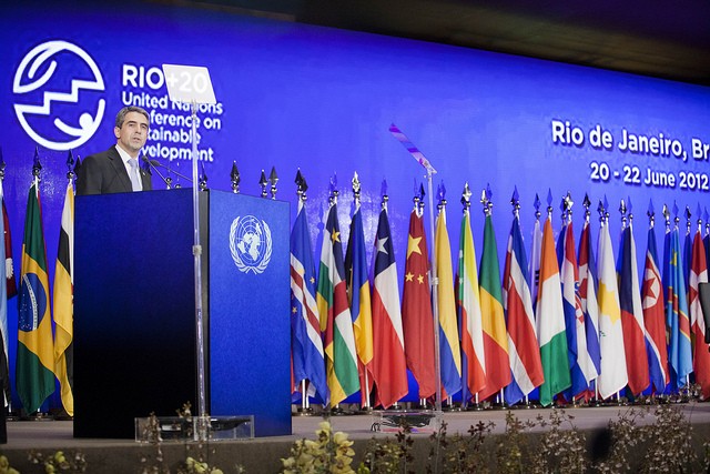 Economic growth should go hand in hand with progress in environmental protection, said president Plevneliev in Rio de Janeiro